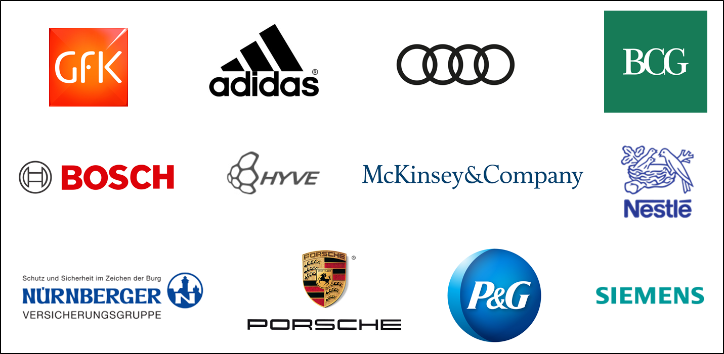 Examples of partners in industry involved in the Master's degree program in Marketing